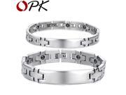 OPK Lovers Hologram Bracelets Classical Stainless Steel Woman Man Bracelet Best Women Men Jewelry Gift Health Care GS8403