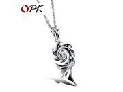 OPK Man s FIRE Pendant Necklaces Casual 316L Stainless Steel Men s Sporty Jewelry Fashion Personality Korea Style Gift GX1026
