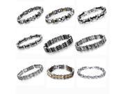 OPK JEWELRY Fashion Mens Casual Bracelets Bangles Stainless Steel Infinity Thicker Bracelet 5 pcs lot