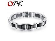 OPK Man Health Care Hematite Bracelets Fashion Trendy Black Stainless Steel Men Jewelry Wholesale Price GS751