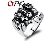 OPK Stainless Steel Man Party Ring Personality Skeleton Design Metal Men s Friendship Punk Jewelry Gift GJ465