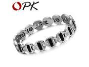 OPK JEWELRY Fashion Gift Men s Stainless Steel Magnetic Bracelet Health Care 2015 Trendy Jewelry n3342