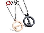 OPK Couple Stainless Steel Puzzle Pendant Necklace Fashion Design Brand Couple Lovers Gift For Mens Women Jewelry GX1019