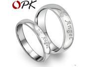 OPK Engagement lover couples his and hers promise ring sets Women Mens Stainless Steel Rings jewellery Wholesale