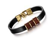 OPK Fashion Leather Man Wrap Bracelets Vintage Copper Alloy Anchor Clasp Men Jewelry Cheap Price 877