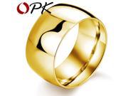 OPK 11.5mm Wide Surface Man Ring Punk Style Silver Gold Black Plated Stainless Full Steel Men s Cocktail Party Jewelry GJ318H