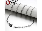 OPK 10pcs lot Classical Simple Design Link Chain Necklaces Fashion Stainless Steel Women Men Jewelry Factory Price