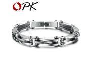 OPK JEWELRY Brand Personality MEN Bracelet Jewelry Heavy Metal Texture 8.7inch homens da moda pulseira 682