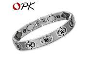 OPK Jewelry Unisex Magnet Bracelet Fashion Stainless Steel Bracelet Health Care Healing Women Men Jewelry Bio Energy GS3268