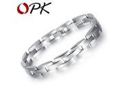OPK Cool Mans Link Chain Bracelets Casual Sporty Stainless Full Steel Boyfriend Gift Personality Men Jewelry Korea Style GS780
