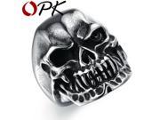 OPK Personalized Punk Rock Skeleton Ring Man Ornaments Top Workmanship Stainless Steel Ring Vintage Jewelry Charms 432