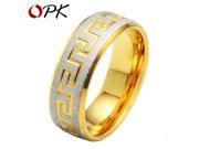 OPK Cool Man Gold Plated Rings Fashion Men Stainless Steel Jewelry 255