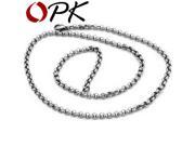 OPK Fashion Women Men Link Chain Necklace 316L Stainless Steel Necklace 18.5 22 Inch Long Wholesale Jewelry 311