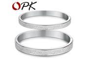 OPK JEWELRY Stainless steel bangle wristband COOL MEN couple forever love dull polish bracelets jewellery 8mm 866