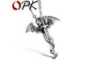 OPK Brand EU Dragon Sword Design Pendant Cool Rock Stainless Steel Men Jewelry Necklace Charm Accessory GX937