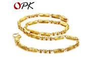 OPK JEWELLERY top quality 18K Gold plated Necklace chain cool design attractive men s jewelry 611