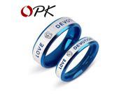 Stainless Steel Wedding Bands Couple Rings Korean Jewelry Lovers his and hers promise ring sets For men and women