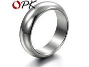 OPK JEWELRY men s Jewelry stainless steel ring Fashion Simple width 7mm infinity plain ring male size 7 8 9 10 11 12 334