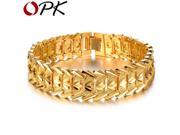 OPK Gold Plated Bracelets For Men Women Jewelry Wholesale 18K Gold Plated Vintage Hot Fashion Big Flower Bracelets Bangles 401