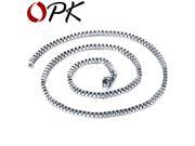 OPK 304L Stainless Steel Link Chain Necklaces Trendy Box Chain Fashion Women Men Jewelry Multiple Choices All Match GL112