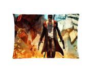 Devil May Cry Orange Pillowcases Custom Pillow Case Cushion Cover 20 X 30 Inch Two Sides