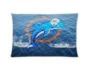 Miami Dolphins Ocean Pillowcases Custom Pillow Case Cushion Cover 20 X 36 Inch Two Sides