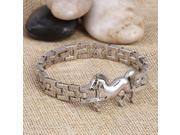 Punk Horse Stainless Steel Charm bracelet for Women DIY Bracelets Bangles Charms Bracelets Men Pulseira Jewelry Gift