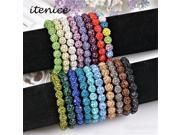 Jewelry Handmade Crystal Shamballa Bangles Strand Shambala Charm Stone Chain Beaded Bracelets For Women