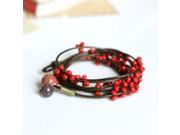 Delicate Hand Woven Ceramic Beads Bracelet Originality Chinese Style Bracelet Adorn Article 00990