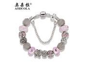 European Glass beads fit Pa Bracelets Jewelry Butterfly Charm Bracelets Bangles For Women B16062