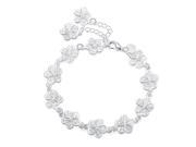 Factory direct hot sale silver plated bracelet beautiful flowers for women classic high quality jewelry LH007