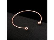 Women Trendy Jewelry Double Peach Heart Love Crystal Opening Bracelets For Women Pulseira Feminina Gift