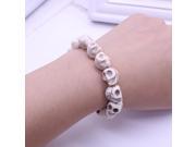Hot Sale Jewelry Korean Personality Color Skull Stretch Bracelets Skull Beads Bracelets