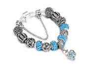 HOMOD Royal Crown Charm Bracelets With Glass Beads fit Brand Bracelets for Women Fine DIY Jewerly