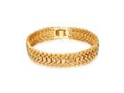 Hot Brand Star Gold Plated Bracelet Men Women Jewelry Gift Trendy Chunky Gold Chain Vintage Link Bracelet Pulseras