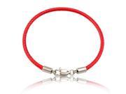 Classic Rope Leather Black Bracelet Red Thread Line Jewelry Red String Bracelet for Women Men Lobster Bracelets SL501