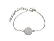 Simple Bracelets For Women AAA Cubic Zirconia Micro Pave Round Shape Pendant Jewelry Bracelets