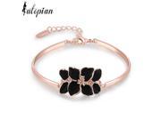 Iutopian Italina Rigant Classic Flower Bracelet Rose Gold Plated With Genuine Austrian Crystal Mother s Day Gift RG31770