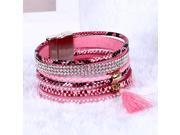 est Sell Hot Charm bracelets weaving Multilayer Leather Bracelets Women gift Bracelet