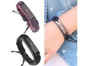 Women Men Wrap Cross Charm Genuine Leather Bracelets Multilayer Braid Leather Bracelets Bangles Cuff