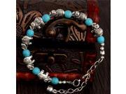 Latest 1pc Lovely Elephant Shape Alluring Lady Woman Turquoise Bracelet