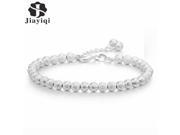 Silver Plated Beads Party Wedding Bracelets Bangles Love Friendship Bracelets for Women Top Quality Girls Gift