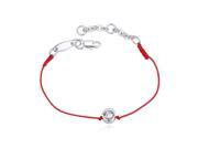 2 Austrian Crystal jewelry thin red thread string rope Charm Bracelets for women summer style