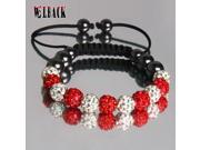 arrival Shambala design Jewelry Crystal clay beads10mm 11 balls Shamballa bracelet for woman