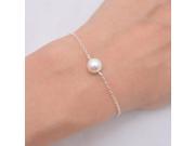 Gold Plated bracelet Simple pearl bracelet imitation pearl Bead Gold Chain Bracelets For Women SH006