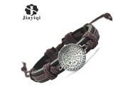 Jiayiqi Rope Bracelet For Women Men Cuff Charm Genuine Leather Bracelets Bangles Summer Style Fine Jewelry