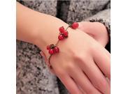 SL030 Vintage Cherry Bracelets Bangles Women Jewelry Beads Charm Bracelet