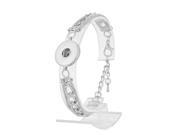 Bangles 18mm Ginger Snap Bracelet Metal Snap Button Charms Jewelry Bracelet For Women KB3311
