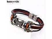 Butterfly Bracelets Hot Sales Hand Made Braided buckle Style Popular Charm Leather Bracelets Bangles for Men Women