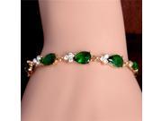 jewelry 1 pc Gold Plated CZ Austrian Crystal elegant sweet bracelet for gift